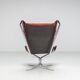 Sigurd Ressell Falcon lounge chair leather and metal Vatne Norway 1970