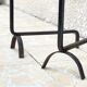 Pair of vintage steel geometric chenets