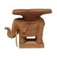 Vintage wicker elephant and rattan table