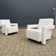 2x Cassina Utrecht chair in beige bouclé, Gerrit Rietveld. In NEW CONDITION!!