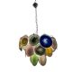 Multicolored Murano Glass Disc Chandelier, 1970s