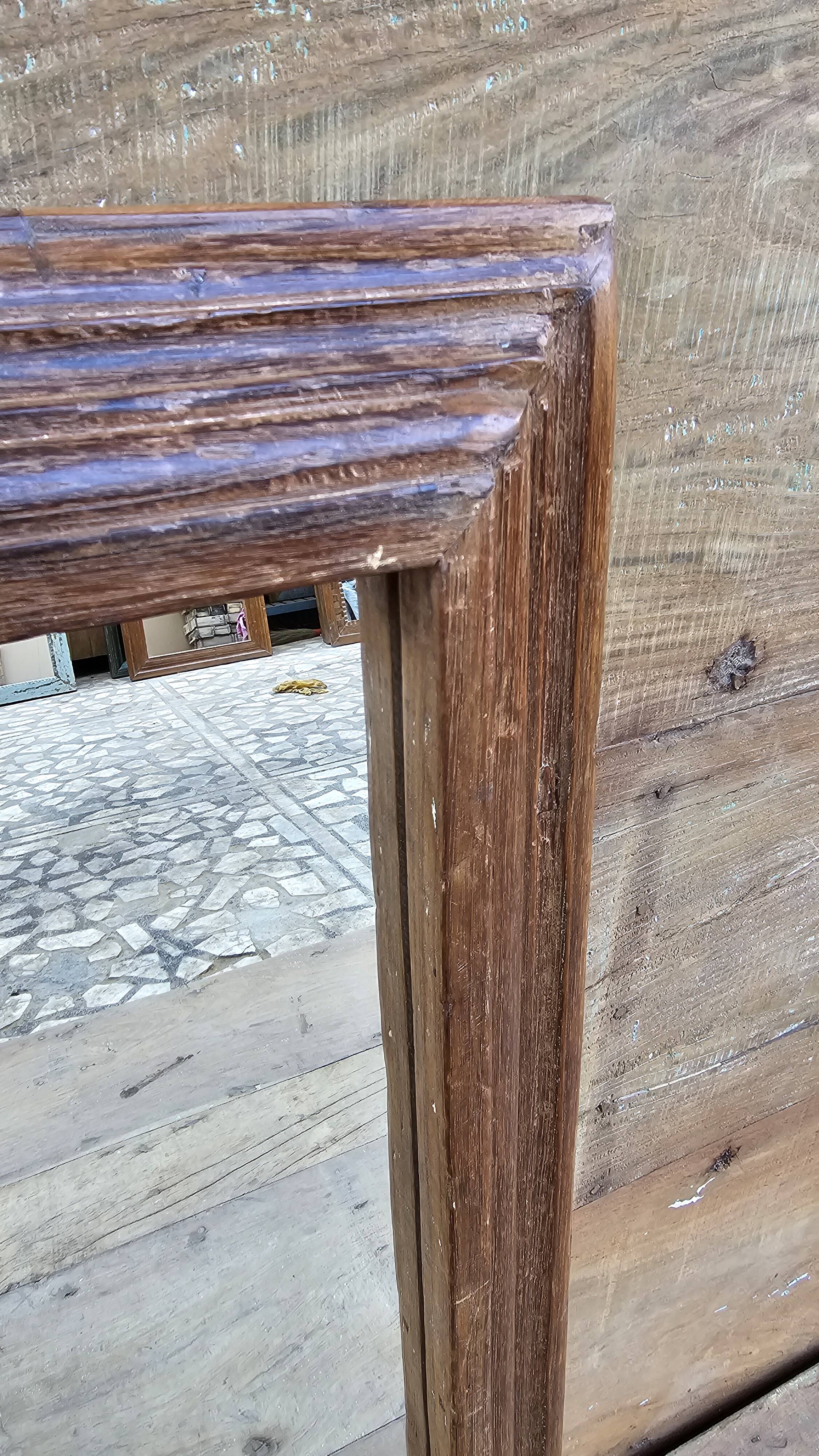 Teak mirror from Burma