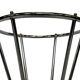 Vintage Umbrella stand chrome round black Dutch Art Deco