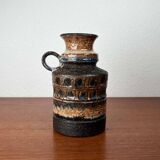 Ceramic vase from the Danish modern mid-century studio, 1960s.