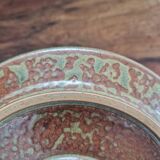 Assiette en grès keraluc quimper motif fleurs roses décor main 22 cm