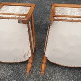 Pair of restoration style armchairs