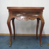 Table à jeux marqueté Louis XV