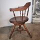 Fauteuil de bureau pivotant dit de capitaine vers 1900