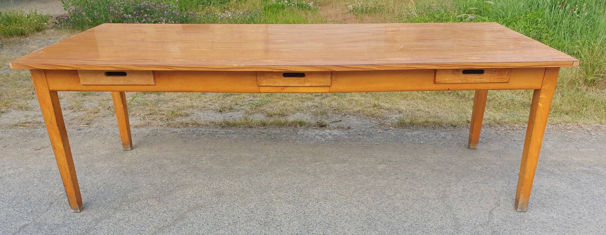 Community table with 6 drawers 2.32 m