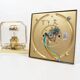 Pair of glass and brass wall lamps by Glashutte Limburg