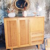 Rattan cabinet cabinet