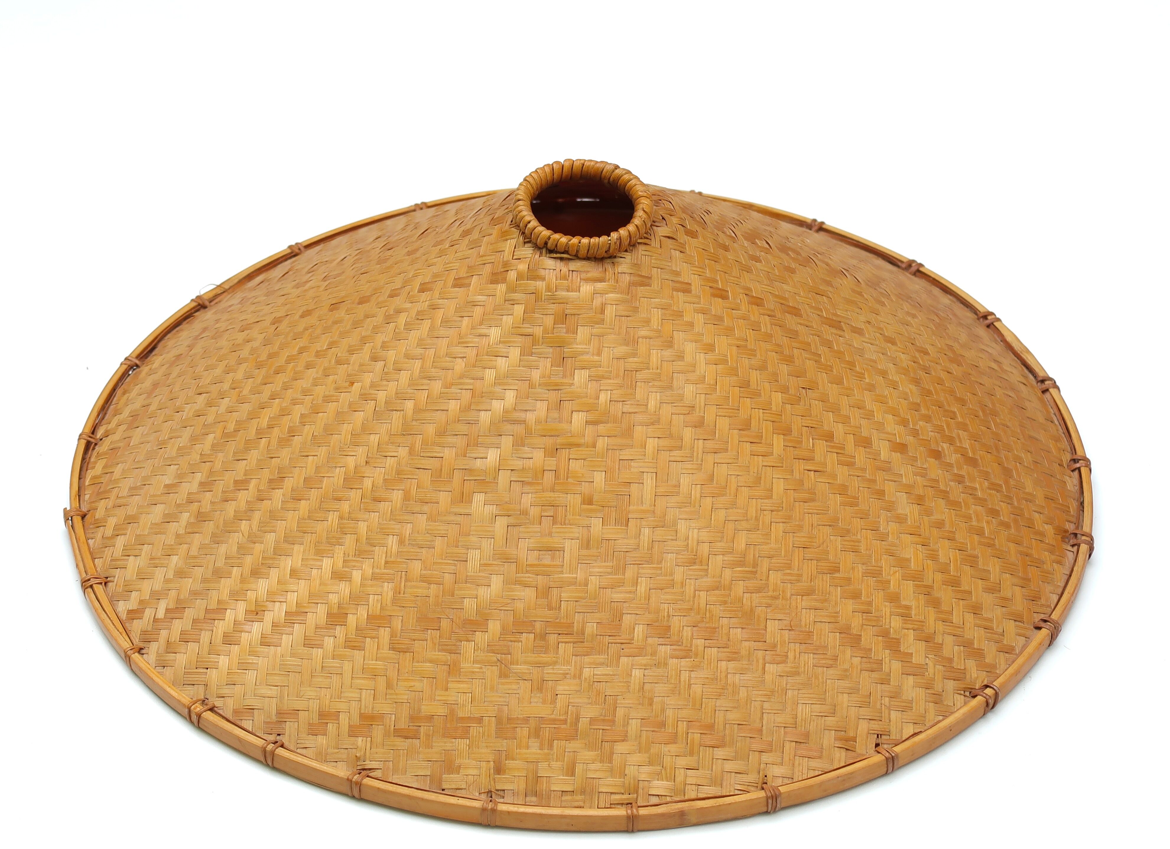 70s wicker pendant light