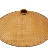 70s wicker pendant light