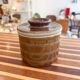 Antique ceramic butter dish