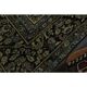 1970s Vintage Persian Handmade Wool Cotton Green Area Rug 265x368