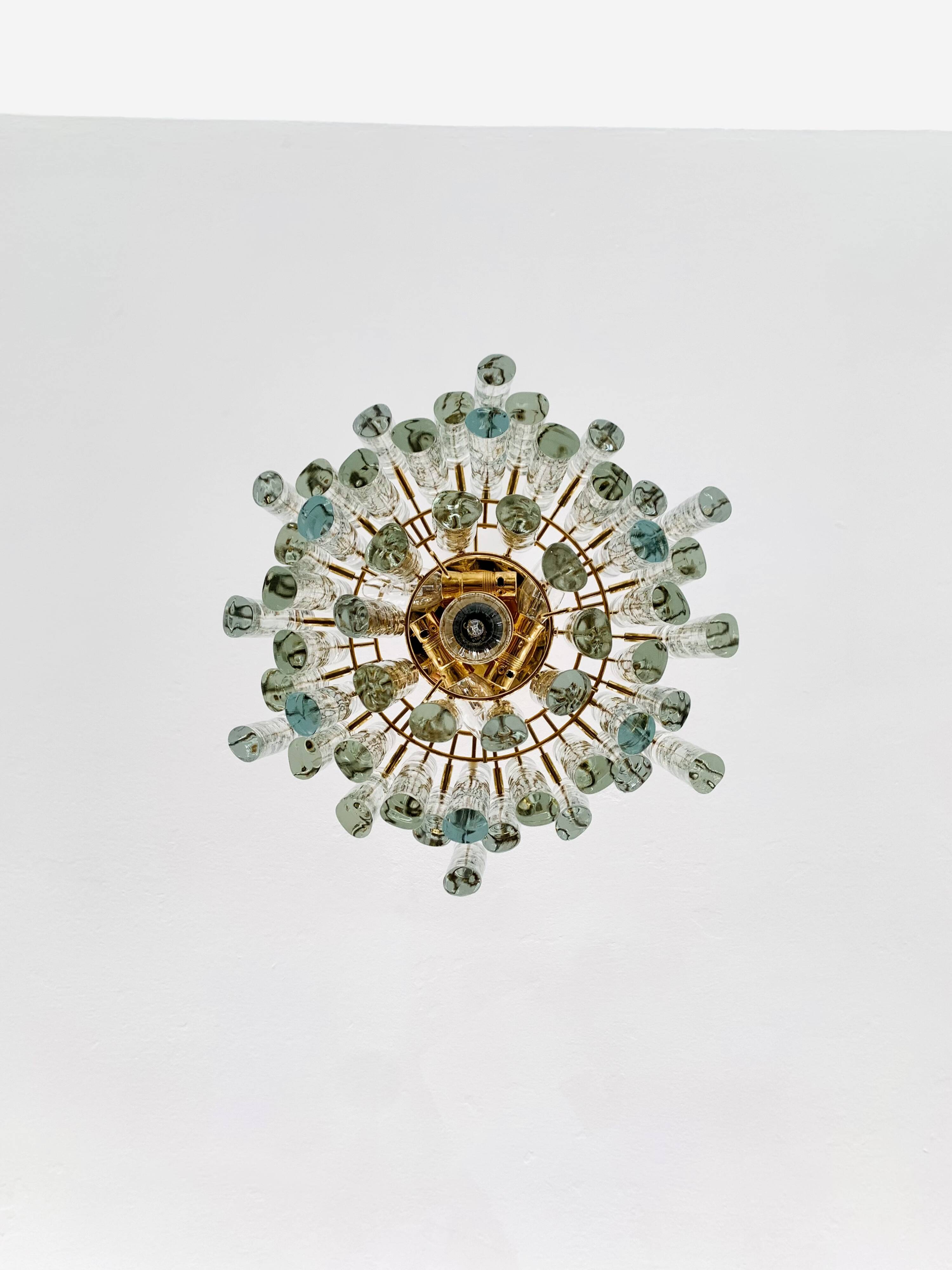 Crystal Glass Chandelier by Kinkeldey
