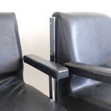 Pair of designer armchairs