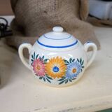 Vintage earthenware sugar bowl