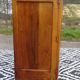 Narrow sideboard, art deco in light walnut, gray marble top