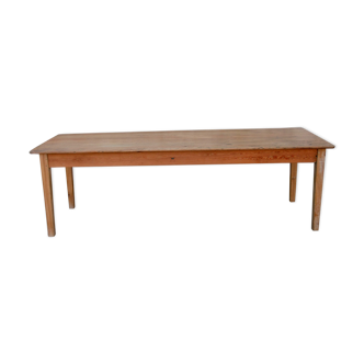Old farm table and two drawers pine