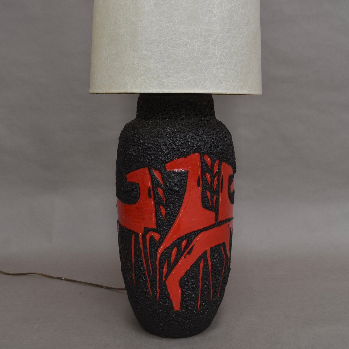 Vintage German ceramic floor lamp from Scheurich, 1970s