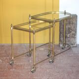 Vintage sideboard, living room furniture, nesting side tables, accent furniture.