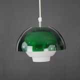 Great looking acrylic pendant lamp by Bent Karlby for ASK Lightings - Model Ergo - Denmark 70's