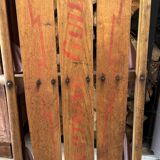 Ancienne luge américaine en bois vintage