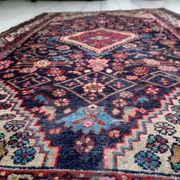 Antique Persian Hamadan handmade rug 3.8' x 6.7' 1920s - 1C1215