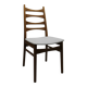 Vintage hellerau chair in teak and white skai 1960 suede