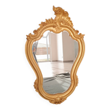 Miroir doré style louis xv.