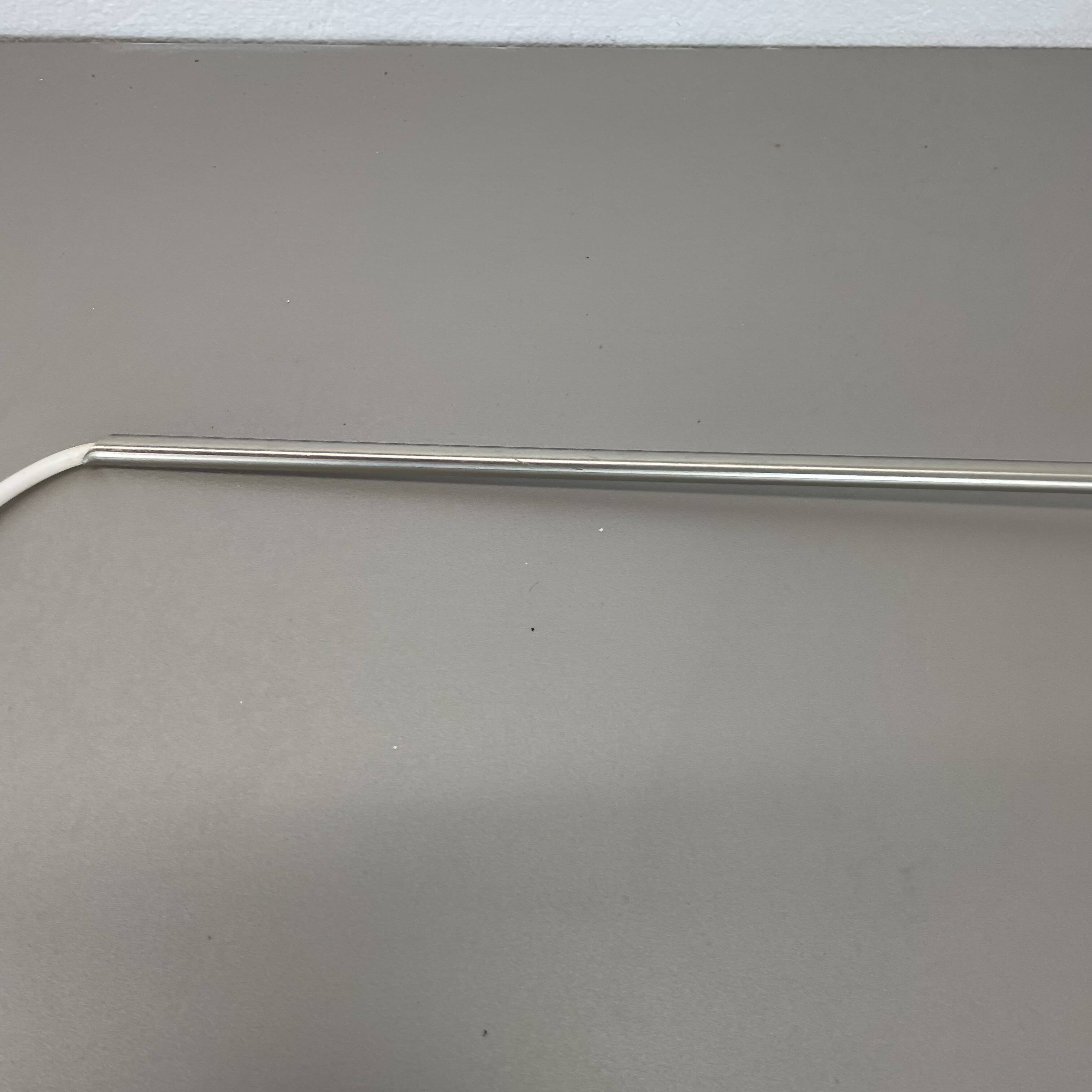 Minimalist Adjustable Swing Arm metal Wall Light with white shade, Germany