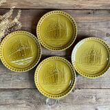 6 Small plates Gien France