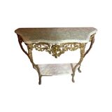 Console vintage en bronze