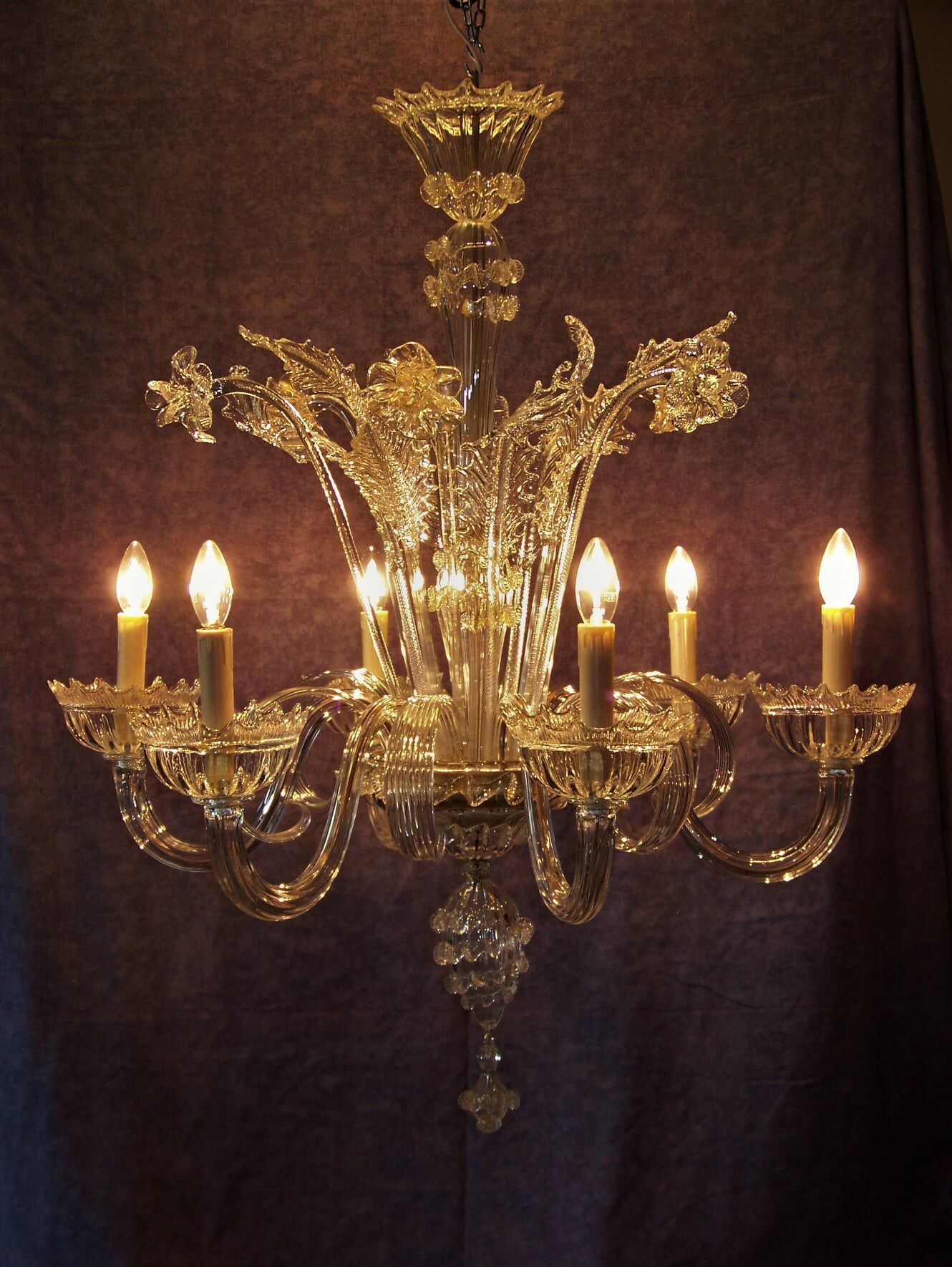 Murano glass chandelier, Venice