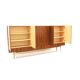 Large vintage rosewood sideboard with 6 doors from the 1960s