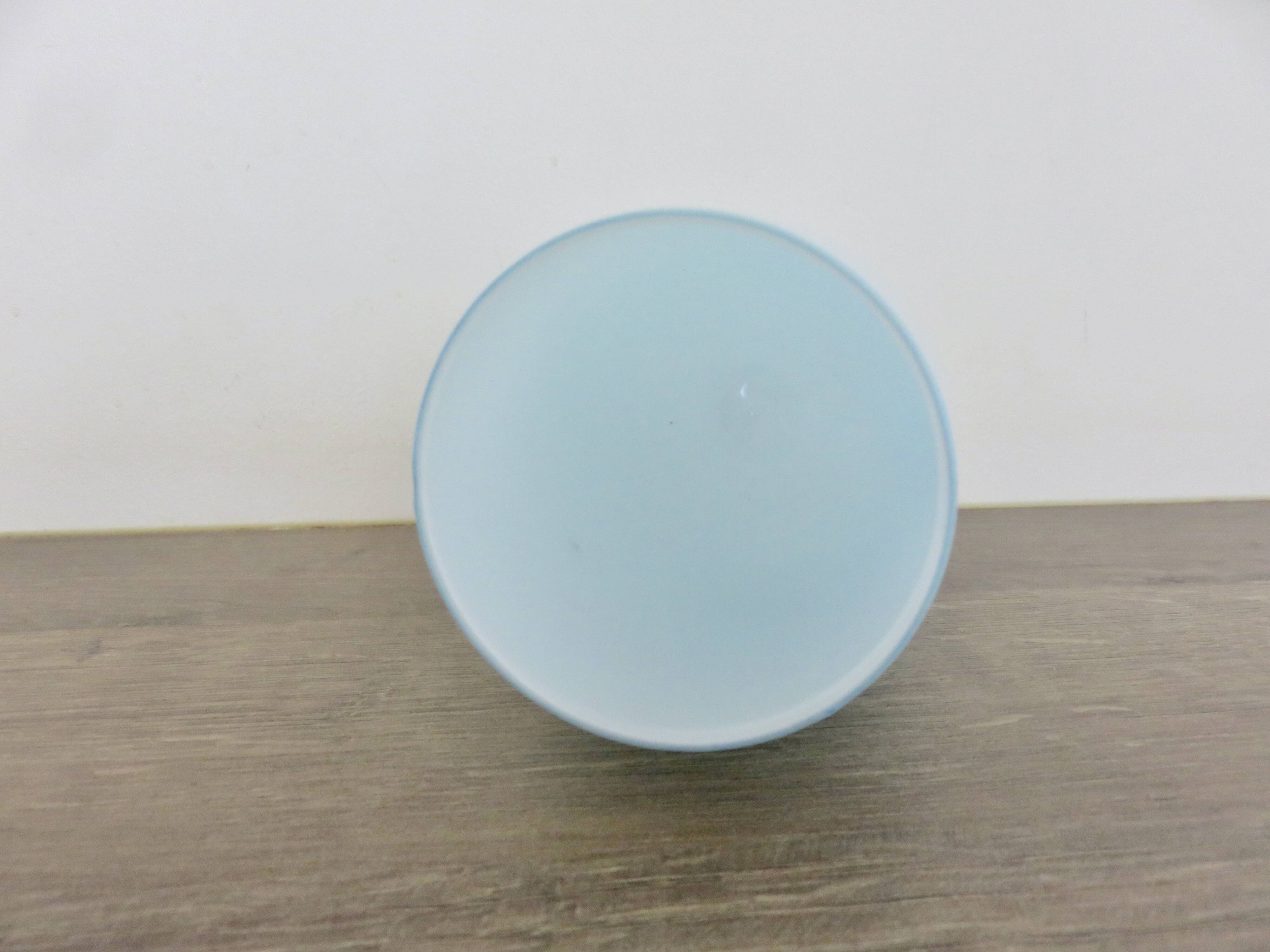 Pale blue opaline vase, opalescent glass, 1960s 70s
