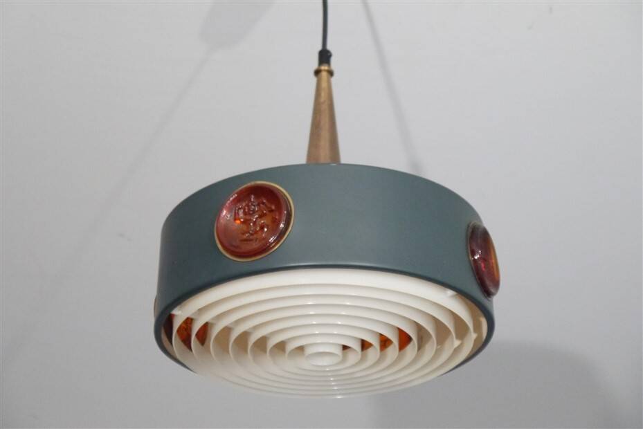 Swedish pendant lamp by Erik Hoglund 1970