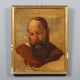 Ancient painting signed Filippo Marsigli, oil on paper, circa 1840.
