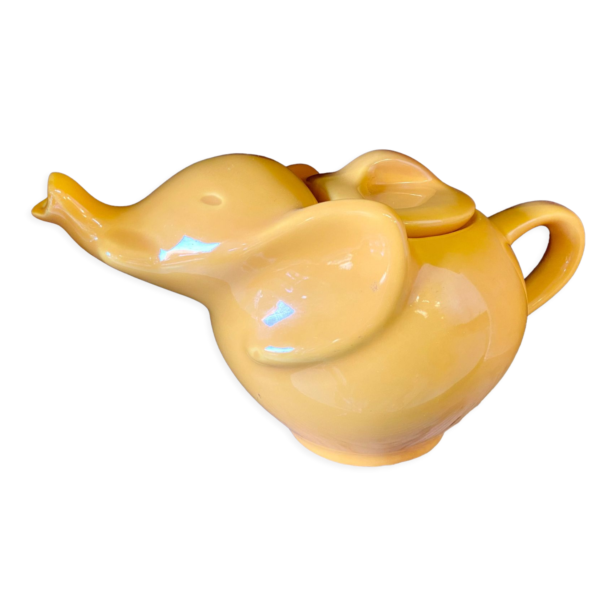 Yellow elephant teapot