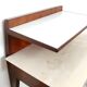 Vintage Single Nightstand with Glass and Marble Shelves, Italy