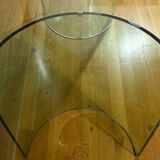 Oval Glass Table, attributed to Fiam, Italy – 1980