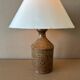 Vintage enamelled stoneware table lamp