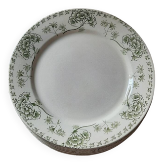 Assiettes terre de fer sarreguemines palmyre