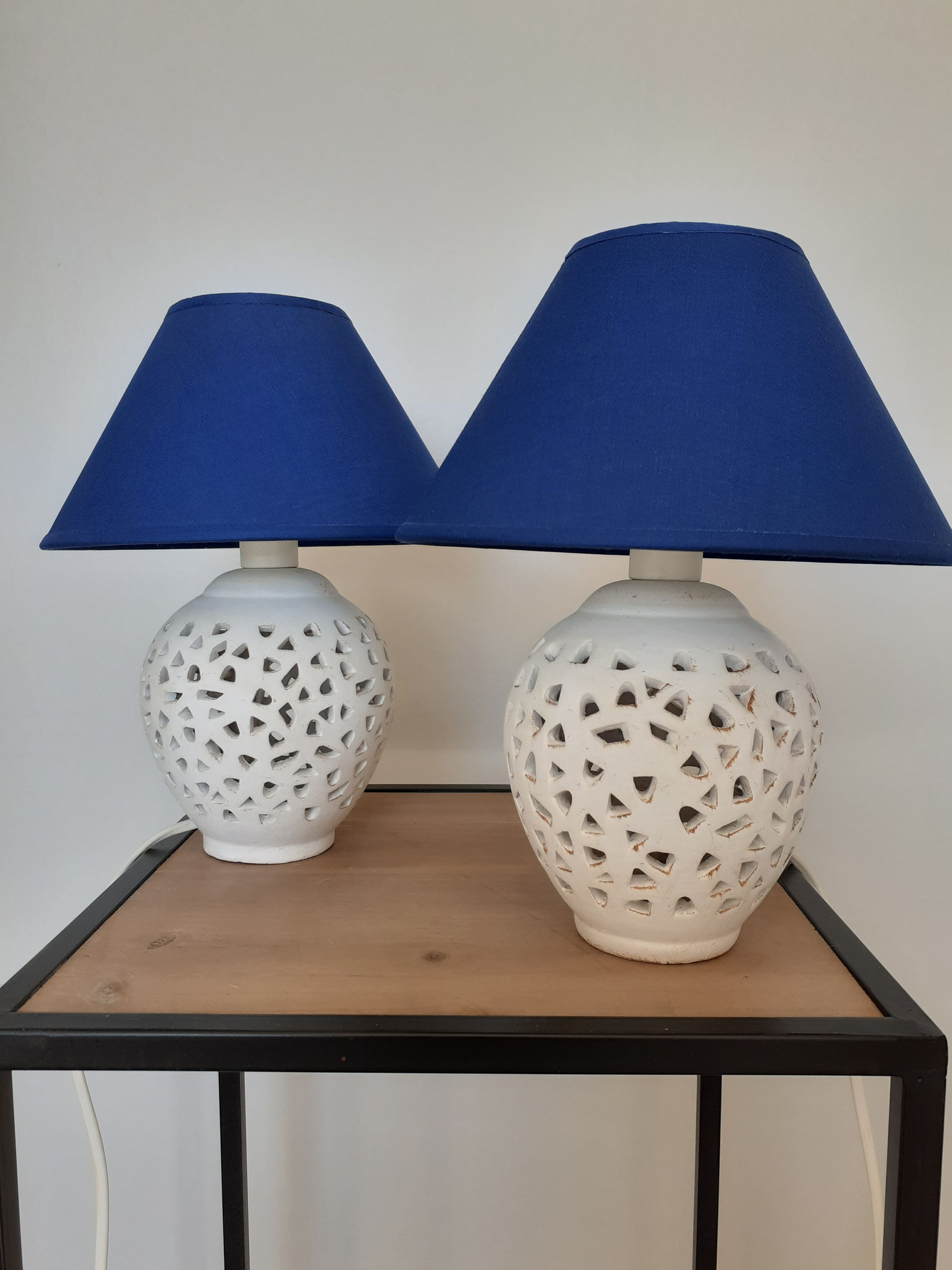 Pair of bedside lamps