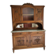 Grand buffet two-body from the 1910s - Solid wood, marble & bevelled mirror.