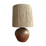Sandstone lamp, rope lampshade