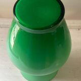 Vintage green opaline vase