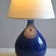 ceramic lamp base modernist France 1970