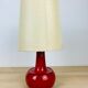 Vintage red ceramic lamp